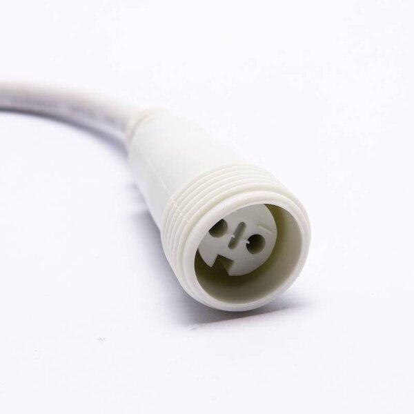 DECOLED Easy Fix světelná girlanda, venkovní, 10 m pro 10 žárovek E27, bílý kabel, IP67, prodlužovací, bez žárovek