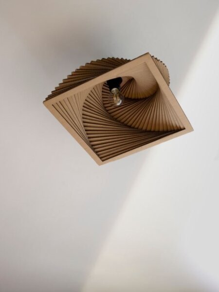 Ledvance - Stropní svítidlo DECOR CARDBOARD 1xE27/15W/230V 40x40 cm