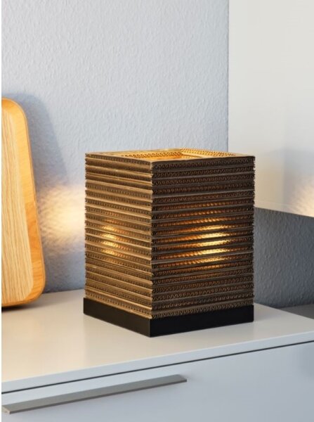 Ledvance - Stolní lampa DECOR CARDBOARD 1xE27/15W/230V 20x20 cm