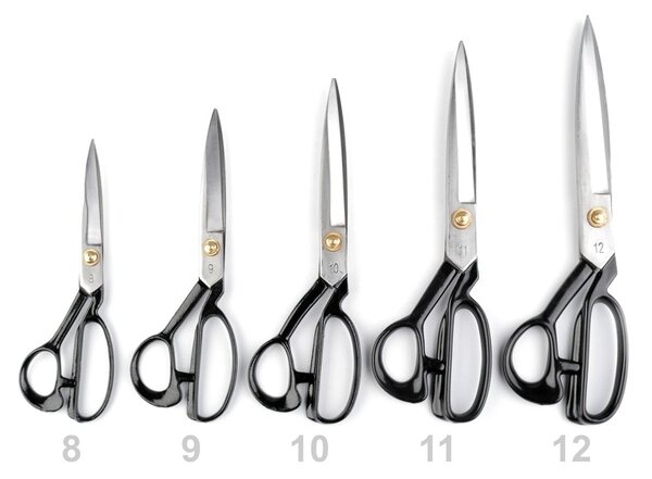 CEO klasické krejčovské celokovové nůžky CEO J773, s pogumovanou rukojetí, délka 23cm (9")