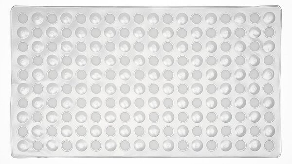 Bezpečnostní protiskluzová koupelnová podložka MEDUSA II PVC, bílá, 39x69cm