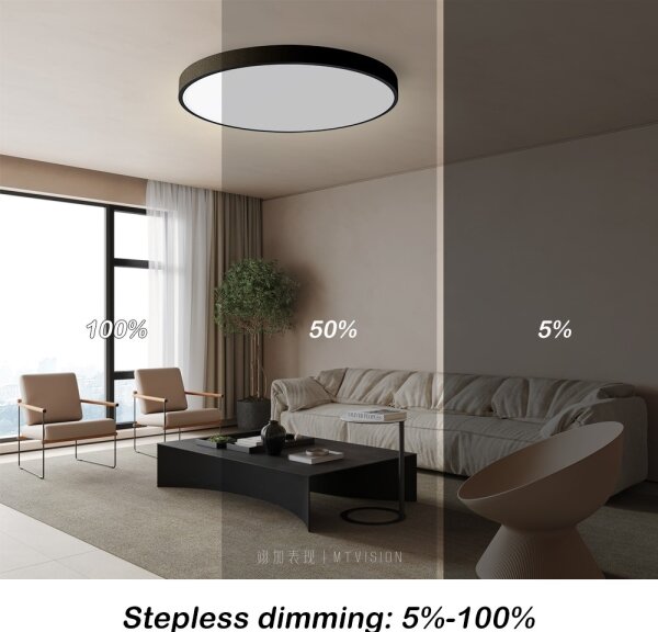 Immax NEO 07250L-LED Stmívatelné svítidlo SEMPLICI 60W/230V Wi-Fi Tuya černá +DO