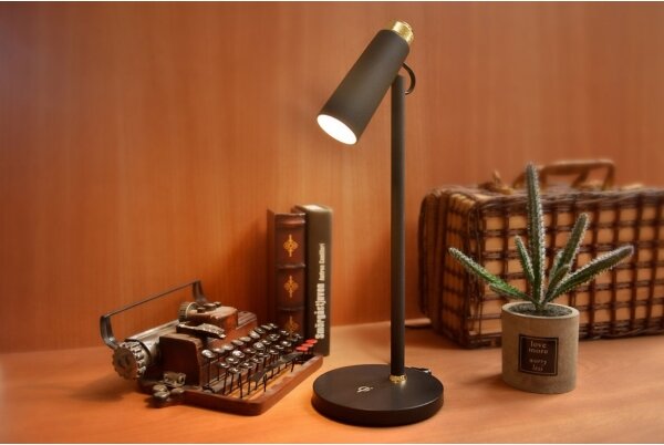 Immax 08991L- LED Stmívatelná stolní lampa s Qi nabíjením TIT LED/12W/230V černá