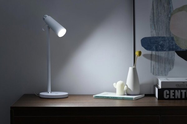 Immax 08990L - LED Stmívatelná stolní lampa s Qi nabíjením TIT LED/12W/230V bílá