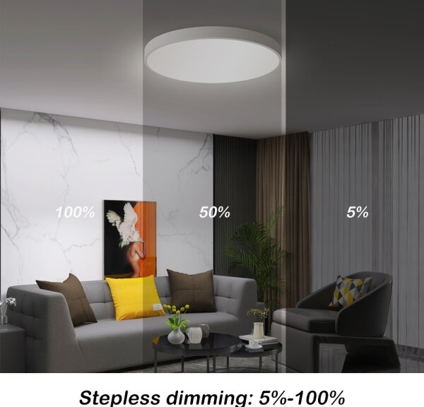 Immax NEO 07252L -LED Stmívatelné svítidlo SEMPLICI 48W/230V Wi-Fi Tuya bílá+ DO