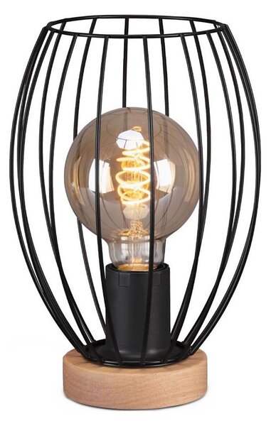 Brilo - Stolní lampa WAKTU 1xE27/25W/230V kaučukovník