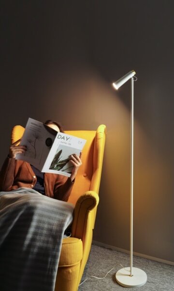 Immax 08992L - LED Stmívatelná stojací lampa TIT LED/6W/230V bílá