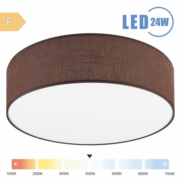 Brilagi - LED Stropní svítidlo SIRIJA LED/24W/230V pr. 45 cm hnědá