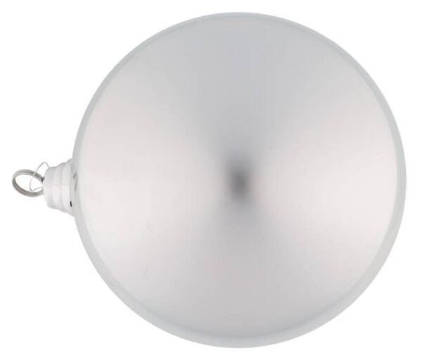 DECOLED Velká vánoční koule 20 cm, stříbrná, lesklá, UV