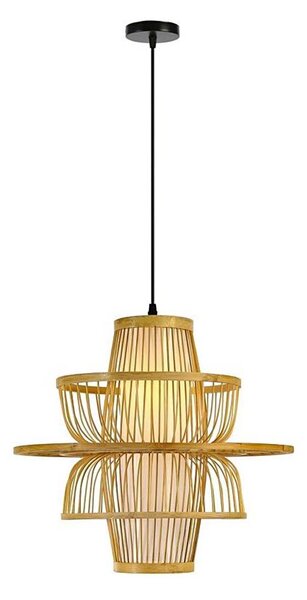 Immax 08254L - Lustr na lanku PINCHOS 1xE27/40W/230V pr. 45 cm bambus