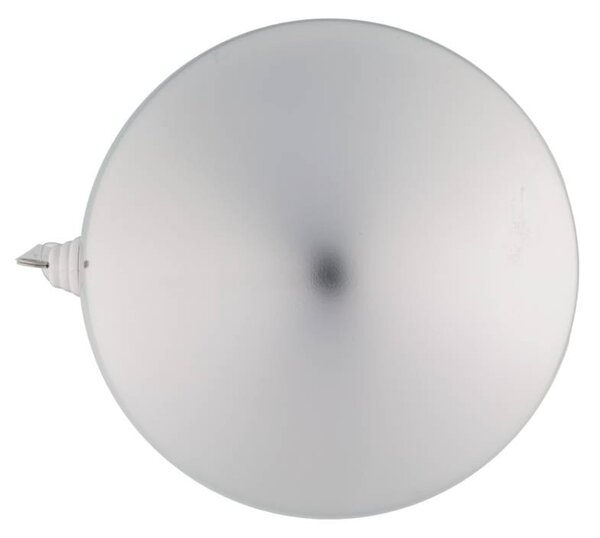 DECOLED Velká vánoční koule 30 cm, stříbrná, lesklá, UV