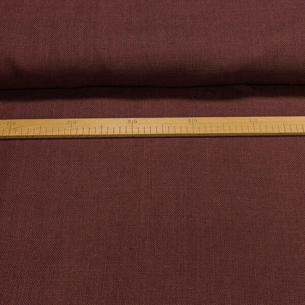 Juta technická (pytlovina), gramáž 365 g/m2, jemná, jednobarevná vínová (26), š.150cm (látka v metráži)