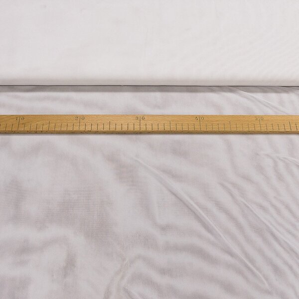 Podšívka polyesterová tylová jednobarevná bílá, elastická, š.150cm (látka v metráži)