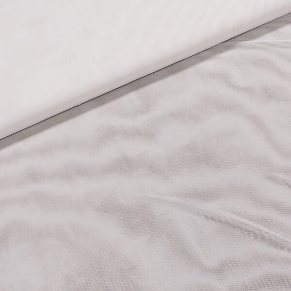 Podšívka polyesterová tylová jednobarevná bílá, elastická, š.150cm (látka v metráži)