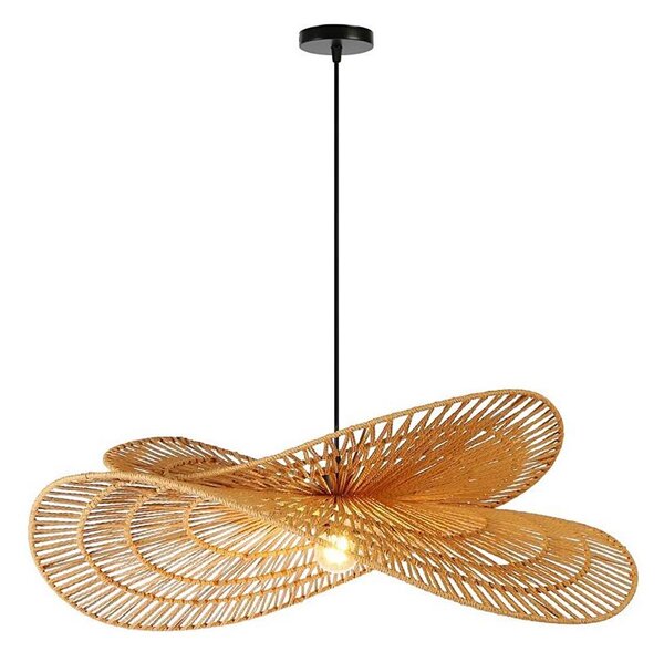 Immax 08266L - Lustr na lanku MARIPOSA 1xE27/40W/230V pr. 80 cm juta