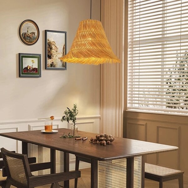 Immax 08273L - Lustr na lanku NATURALEZA 1xE27/40W/230V pr. 45 cm ratan