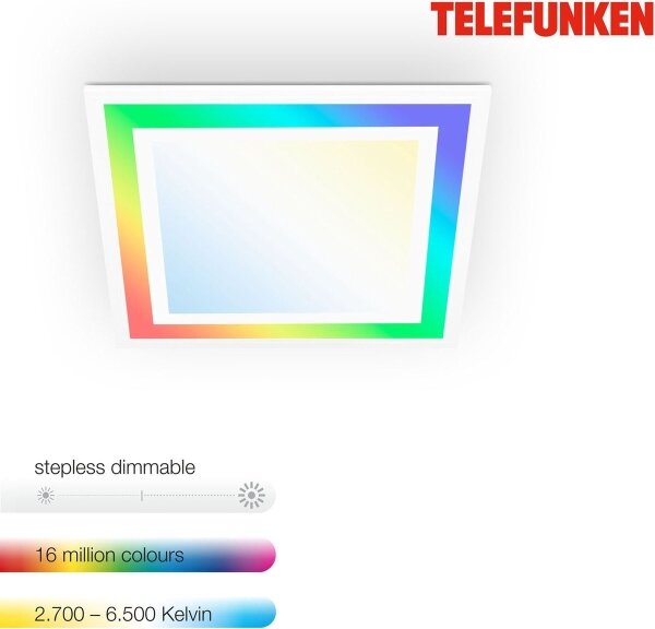 Telefunken 318806TF - LED RGBW Stmívatelné stropní svítidlo LED/24W/230V + DO