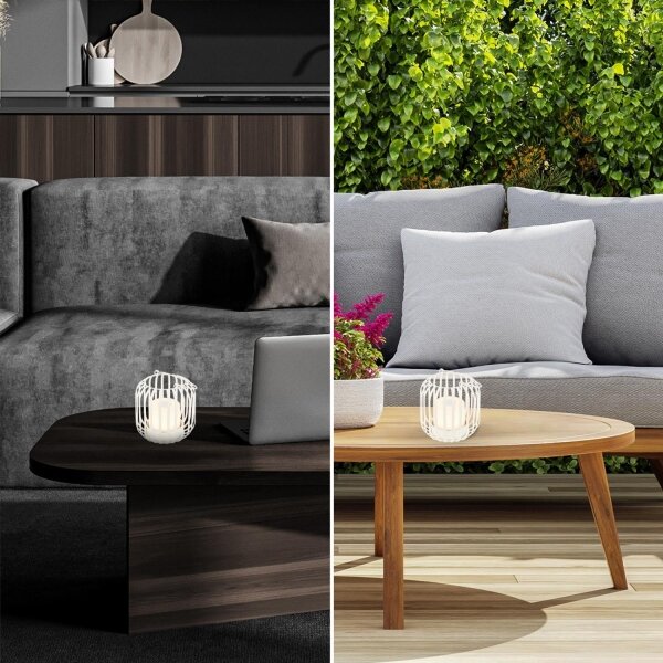 Brilo - LED Stmívatelná nabíjecí stolní lampa LED/2W/5V IP44 bílá