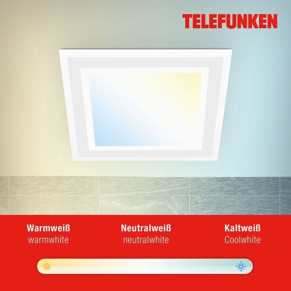 Telefunken 318806TF - LED RGBW Stmívatelné stropní svítidlo LED/24W/230V + DO