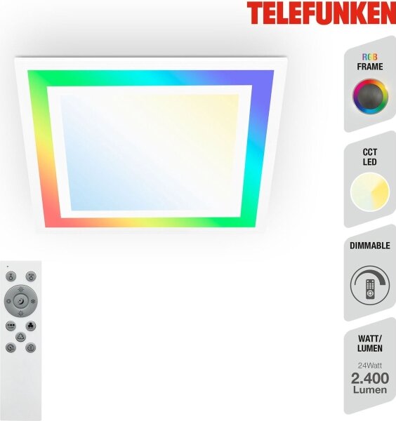Telefunken 318806TF - LED RGBW Stmívatelné stropní svítidlo LED/24W/230V + DO