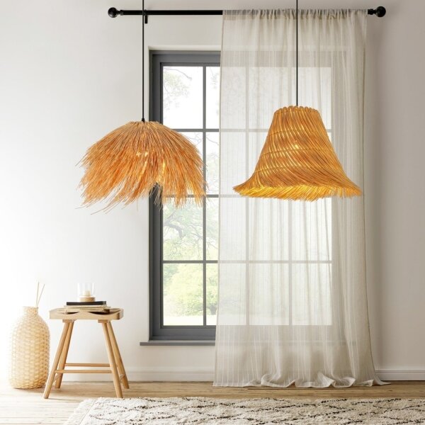 Immax 08272L - Lustr na lanku NATURALEZA 1xE27/40W/230V pr. 55 cm ratan