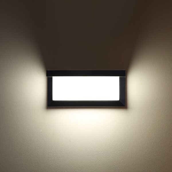 Brilagi - LED Solární nástěnné svítidlo se senzorem BRICKY LED/5W/6V IP65