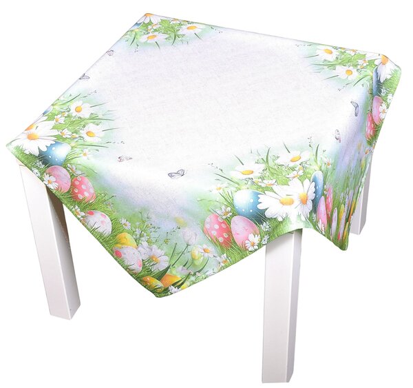 Forbyt kuchyňský ubrus VELIKONOCE CYH6114 TISK, kraslice, zelená 85x85cm (čtverec)
