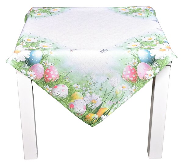 Forbyt kuchyňský ubrus VELIKONOCE CYH6114 TISK, kraslice, zelená 85x85cm (čtverec)