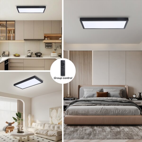 Brilagi - LED Stmívatelné svítidlo FRAME SMART LED/30W/230V černá IP44 + DO