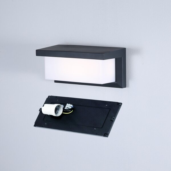 Brilagi - Venkovní nástěnné svítidlo BRICKY 1xE27/60W/230V antracit IP54