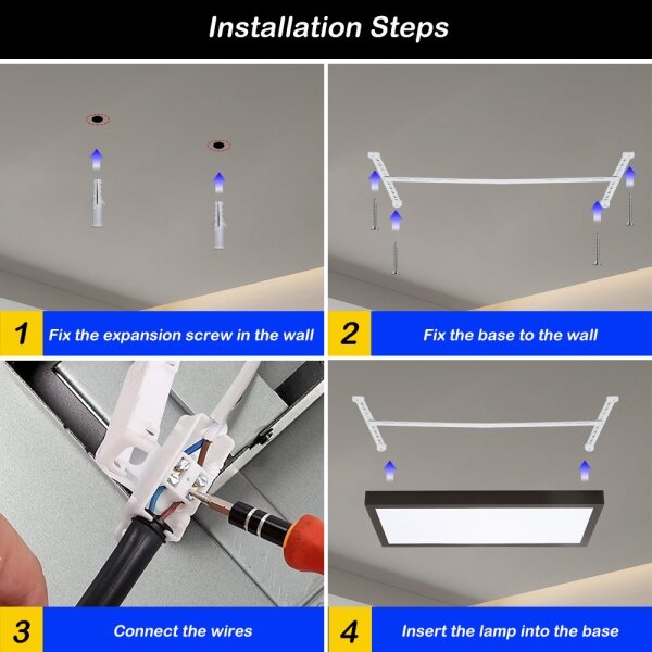 Brilagi - LED Stmívatelné svítidlo FRAME SMART LED/30W/230V černá IP44 + DO