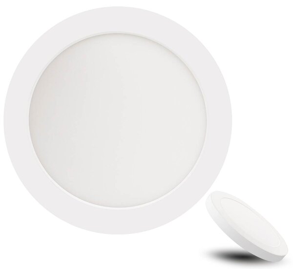 Stropní přisazené / zápustné LED svítidlo MOON S B, bílé