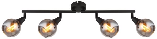 Globo 57904-4 - Bodové svítidlo GLYPTAR 4xE14/40W/230V černá