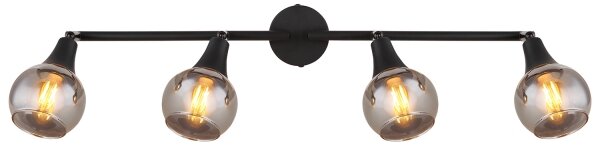Globo 57904-4 - Bodové svítidlo GLYPTAR 4xE14/40W/230V černá