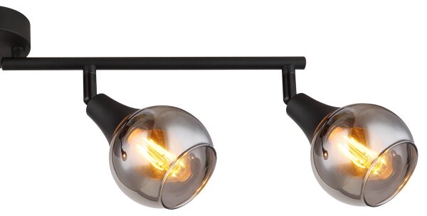 Globo 57904-4 - Bodové svítidlo GLYPTAR 4xE14/40W/230V černá