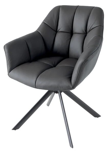 Designová otočná židle Vallerina černá - skladem