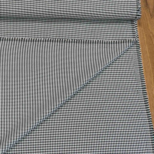 Šatovka / kostýmovka směsová 55023/7017, šedo-černá kohoutí stopa, š.140cm (látka v metráži)