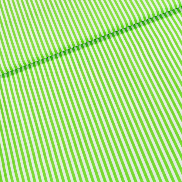Bavlněné plátno Jolana JO003/35 zelený a bílý proužek 5mm, š.150cm (látka v metráži)