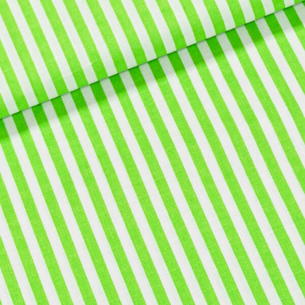 Bavlněné plátno Jolana JO003/35 zelený a bílý proužek 5mm, š.150cm (látka v metráži)