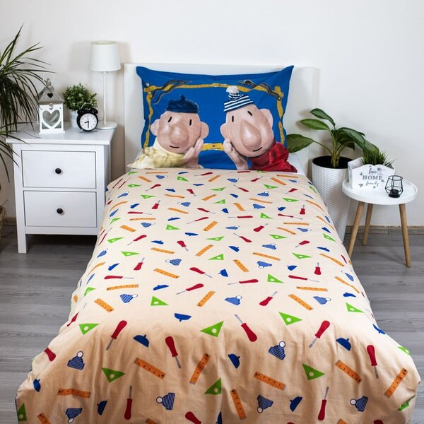 Bavlněné dětské povlečení na jednolůžko 140x200 cm Pat a Mat – Jerry Fabrics