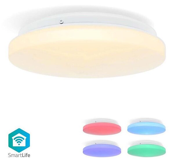 Nedis WIFILAC35WT - LED RGBW Stm. svítidlo LED/18W/230V 2700-6500K IP44 Wi-Fi