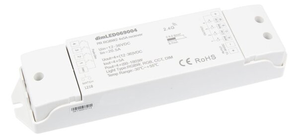 T-LED Přijímač k RF ovladači pro RGB+W LED pásek