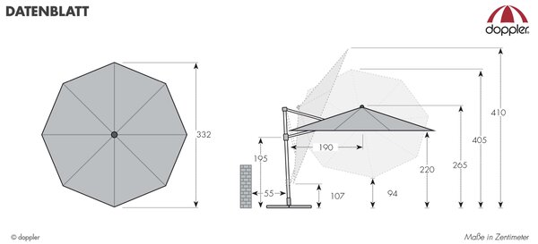 Derby DX 335 cm modrá Derby