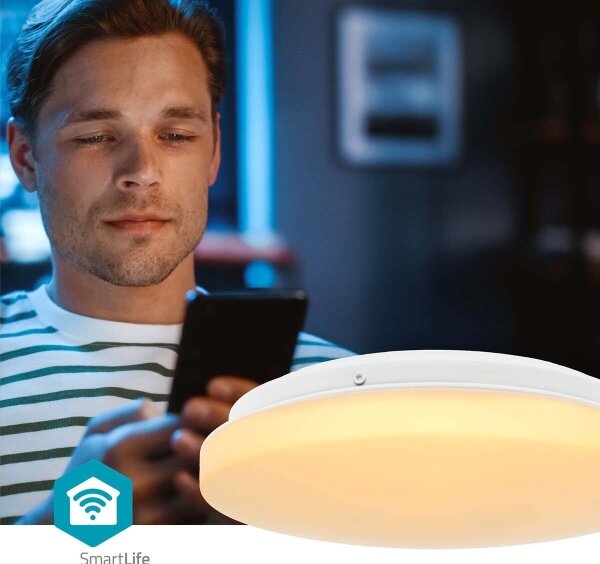 Nedis WIFILAC35WT - LED RGBW Stm. svítidlo LED/18W/230V 2700-6500K IP44 Wi-Fi