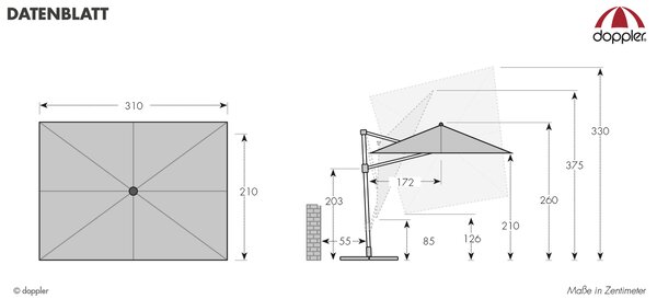 Doppler ACTIVE 310 x 210 cm béžová Doppler