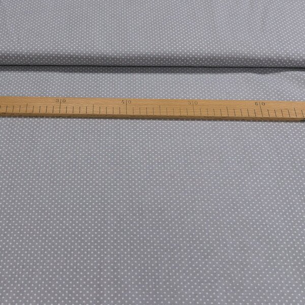 Bavlněné plátno Jolana JO004/07 bílý puntík na šedé 2 mm, š.150cm (látka v metráži)