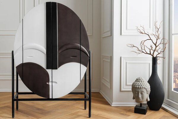 Designová vysoká komoda Haruyo 120 cm mango