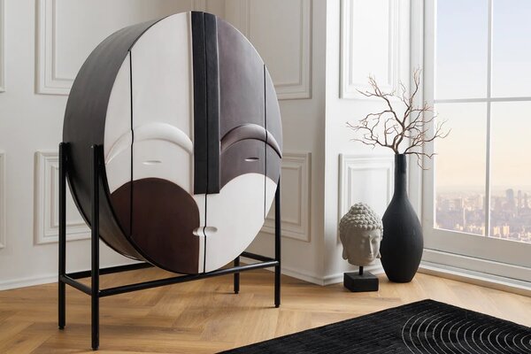 Designová vysoká komoda Haruyo 120 cm mango