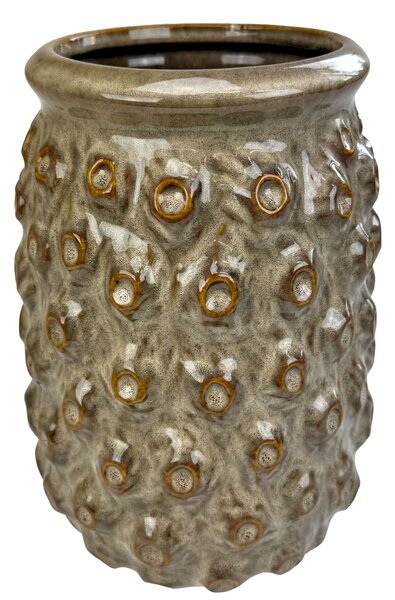 Váza keramická Octopus glazovaná krémová 28cm