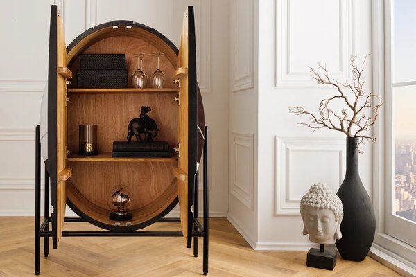 Designová vysoká komoda Haruyo 120 cm mango